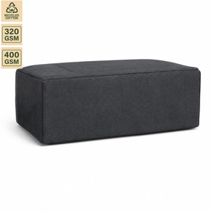 Bolsa de Compras de Lona Negra Resistente de 360 GSM con Logotipo Personalizado, Bolsillo Exterior y Asas de Algodón, 48x35x20cm, Venta al Por Mayor, OEM, ODM - Product Image 4