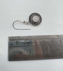 Natural Moonstone Silver Plated Brass Drop <b>Earrings</b> Classic <b>Hook</b> Style Handmade Gemstone Dangle <b>Earrings</b> Women's Fashion - Product Image 5