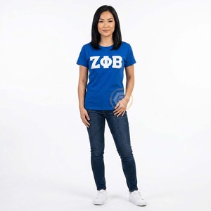 GREEK TREASURES Camisetas Personalizadas de Verano para Mujer Zeta Phi Beta, Ropa de Sororidad, Casual, de Alta Calidad, Transpirable, 100% - Product Image 3