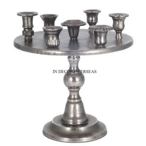 Attractive Look High Grade Gold Plated Flowers Designer Top Quality Metal Made Luxury <b>Candle</b> Holders With Marble White Base - Product Image 4