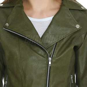 Veste en cuir pour femme, taille adulte, vêtements décontractés, fabrication de qualité supérieure, veste en cuir véritable - Product Image 6