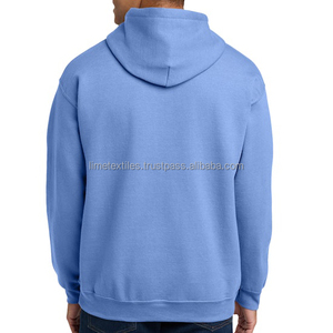 Vente en gros de sweats à capuche épais sans cordon de serrage, personnalisables avec logo imprimé numériquement, en molleton bouclette de polyester, avec poches surdimensionnées - Product Image 2