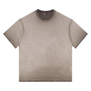 T-shirts personnalisés en coton acidifié, coupe oversize, style streetwear homme, marque privée - Product Image 4