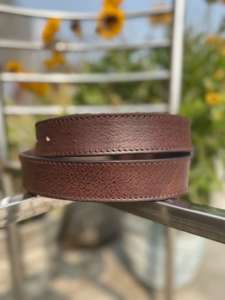 Ceinture artisanale haut de gamme pour homme avec broderie et boucle en cuivre de style western vintage, largeur 3,5 cm, longueur 120 cm, décontractée - Product Image 2