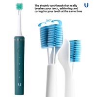 Brosse à dents oscillante rotative intelligente à LED brevetée, étanche IPX8, nettoyage puissant, vitesse réglable, nettoyage en profondeur