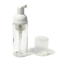 Bouteilles de shampoing pour cils en PET mousseur, cylindriques, vides, 60 ml, avec pompe pulvérisatrice pour faux cils