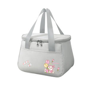 premium leakproof thermal food carrier durable nylon lunch organizer with cute character print and reinforced handles - Product Image 5