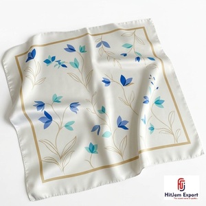 Custom Printed Womens Square <b>Scarf</b> Lightweight Soft Fabric Elegant Fashion Accessories OEM ODM Manufacturer Bali Custom - Product Image 1