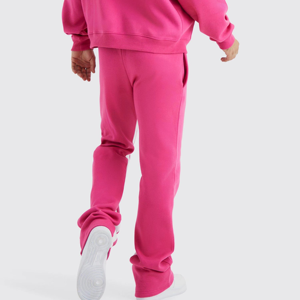 Ensemble de survêtement personnalisé en molleton 100% coton, épais, de haute qualité, à motif uni, avec sweat-shirt à capuche décontracté et pantalon de survêtement, faible MOQ - Product Image 6