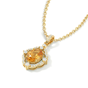 Collier pendentif en pierre précieuse naturelle à la mode, collier à chaîne avec pierre ovale, collier haut de gamme, bijoux élégants pour femmes - Product Image 6
