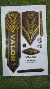 Premium 3D Embossed Stickers Custom Cricket Bat Stickers Waterproof <b>Vinyl</b> Bat <b>Decals</b> Wholesale OEM ODM - Product Image 4