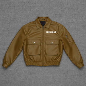 Chaqueta de Béisbol Varsity Impermeable para Hombre, con Cuello Alto de Lona, Logotipo Bordado Personalizado en la Parte Delantera, Mangas de Poliéster/Algodón - Product Image 6