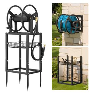 Avvolgitubo da Giardino a Parete per Tubi Pesanti, Capacità 200 Piedi, Tubo da 5/8 Pollici, Connettore in Ottone - Product Image 1