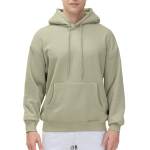 Sweat à capuche streetwear léger pour homme, prix abordable, logo personnalisé, respirant, manches longues, pull-over - Product Image 3