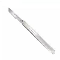 Lames chirurgicales stériles jetables en acier de haute qualité pour kits médicaux, certifiées CE, instruments de fourniture hospitalière manuels