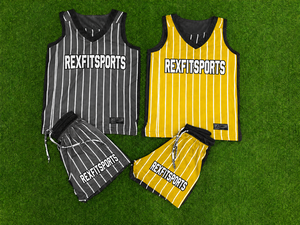 ชุดเสื้อและกางเกงบาสเก็ตบอล Rexfit แบบซับลิเมชั่นสั่งทำพิเศษ |   ชุดบาสเก็ตบอลทีม OEM รุ่นใหม่ ผลิตจากโพลีเอสเตอร์ 100% พร้อมเชือกผูก - Product Image 3