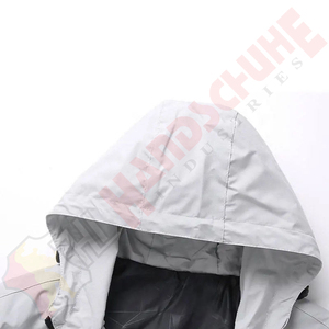 Chaquetas Softshell con Capucha y Cierre para Hombre, Color Gris Claro, Cortavientos, Ligeras, Impermeables, Deportivas, para Correr, Senderismo, Casuales y Elegantes - Product Image 3