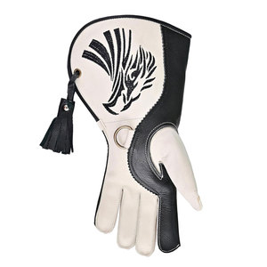 Guantes de Cetrería de Nuevo Diseño, Guantes para Manipulación de Aves, Guantes de Cetrería Largos Personalizados de Cuero de Alta Calidad de Doble Capa - Product Image 2