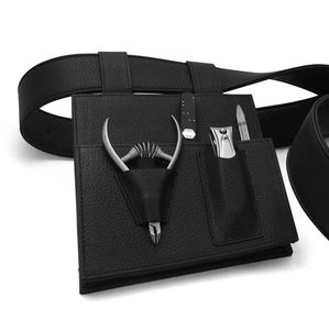 Bolsa de Manicura Pequeña de Cuero Hecha a Mano de Alta Calidad |   Organizador con clip de cuero genuino de vaca |   Estuche Enrollable de Tamaño Compacto - Product Image 1