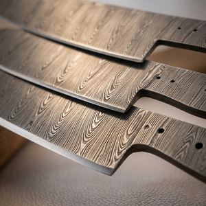 SAZ ENTERPRISES Ensemble de 7 lames de couteau de cuisine en acier Damas faites à la main, ambidextres, finition haute brillance, compatibles lave-vaisselle - Product Image 2