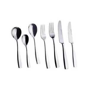 Ensemble de couverts élégants en acier inoxydable, cuillère, fourchette, couteau, pour la maison, l'hôtel, la restauration, la mise en place de la table - Product Image 1