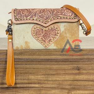 Nouvelle collection 2026 : Sac bandoulière en cuir de vachette fait main avec dragonne, mini-sac pochette grande capacité pour femme - Product Image 1