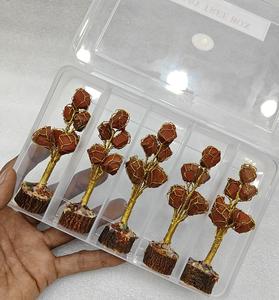 Produit phare : Pierre précieuse en agate Soha et quartz clair naturel du Pérou, motif arbre de vie et animalier, pour la prospérité et le Feng Shui à la maison - Product Image 3