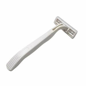 Maquinilla de afeitar de viaje portátil, maquinilla de afeitar de seguridad de doble hoja de acero inoxidable desechable para afeitado facial y corporal, nuevo suministro - Product Image 4