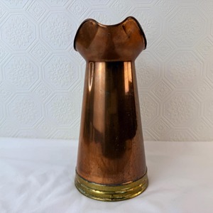 Vintage Copper Water <b>Jug</b> With Brass Handle And Base For <b>Drinks</b> Party Use 10–12.9 In Height Durable Metal Pitcher - Product Image 4