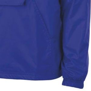 Royal Blue Sigma Gamma Rho Classic Windbreaker Pullover <b>Jacket</b> with Embroidered Greek Letters <b>Lightweight</b> Long Sleeve Sportswear - Product Image 3