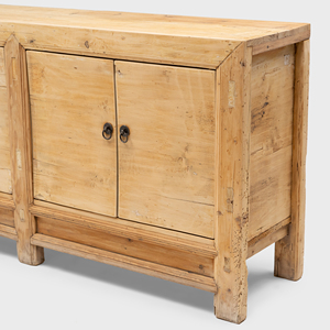 Buffet moderne en bois massif à double porte avec portes battantes style Shaker, fait main, écologique, pour salon et décoration intérieure - Product Image 3