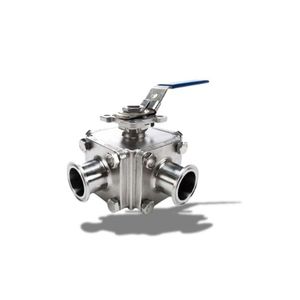 ตัวอย่างฟรี วาล์วบอลแบบแมนนวลหลายพอร์ต ขนาด 4 นิ้ว ซีล PTFE ทนอุณหภูมิ -20 องศาเซลเซียส ถึง 200 องศาเซลเซียส - Product Image 3