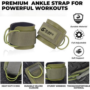 Set de Ejercicio Personalizable con Correas de Tobillo de Neopreno, Guantes, Bandas de Resistencia Urbanas con Anillo en D, Colores y Tamaños Surtidos para Ejercicios de Piernas en el Gimnasio - Product Image 2