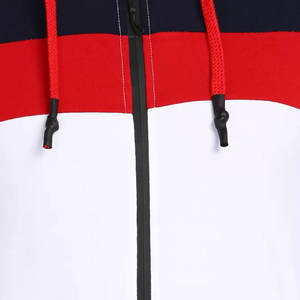 Conjunto Deportivo Premium para Hombre de Maternidad |   Chándal Deportivo Urbano con Capucha en Color Blanco Ártico, Rojo Carmesí y Azul Marino - Product Image 5