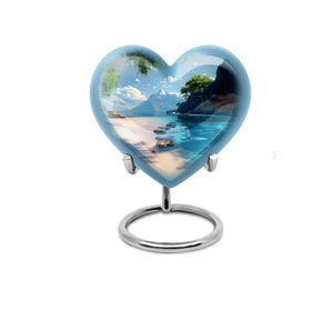 Pequeña Urna en Forma de Corazón para Cenizas Humanas, Urna Decorativa Mini para Cremación de Hombre o Mujer Adulto, Urna Funeraria de 3 Pulgadas, Mini Recuerdo para Guardar Cenizas - Product Image 6