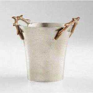 Seau à glace noir et or de qualité supérieure avec pince, panier de rangement pour boissons fraîches, refroidisseur de glaçons pour fêtes intérieures - Product Image 2