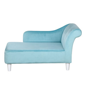 Cama para Perro Mediana con Marco de Madera, Sofá para Mascotas con Cojín Lavable de Terciopelo, Diseño Sólido, Silla Sofá para Mascotas Pequeñas, Empacado en Caja - Product Image 3