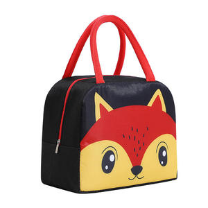 Portable <b>Insulated</b> Lunch Bag with Cute Animal Print Thermal Cooler Tote for School Kids and Office Work Daily Use - Product Image 6