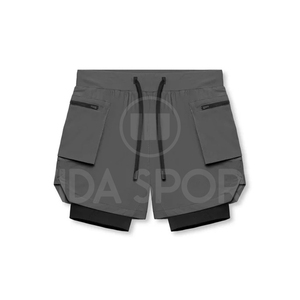 Pantalones Cortos Deportivos de Primera Calidad para Hombre, Pantalones Cortos de Entrenamiento con Leggings Interiores, Tela Transpirable, Pantalones Cortos de Gimnasio 2 en 1 para Correr - Product Image 4