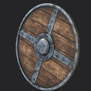 Bouclier en bois de l'ère viking, design nordique rond, fabriqué à la main pour les événements historiques et la présentation aux collectionneurs - Product Image 6