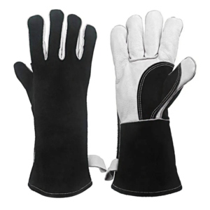 Premium Quality Cowhide Grain Split Leather Safety <b>Gloves</b> Extreme Heat Resistant <b>Long</b> Lasting Reinforced Welder Protection Gear - Product Image 5