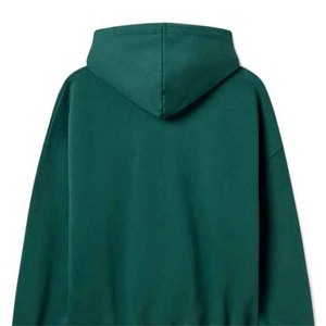 เสื้อฮู้ดดี้ผู้ชายทรงหลวมสีพื้นสไตล์ฮิปฮอป ผ้าฝ้าย/ผ้าฟลีซ รับผลิตแบบ OEM ODM - Product Image 5