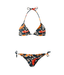 Traje de Baño de Una Pieza para Mujer, Bikini con Bloques de Color, Spandex y Poliéster, Secado Rápido, UPF50+, Sin Mangas, Cuello Redondo, Traje de Baño Deportivo - Product Image 5