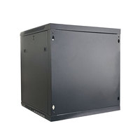 Armoire murale démontable à section unique avec porte en verre trempé de 19 pouces, largeur 600 mm, profondeur 450 mm 600 mm