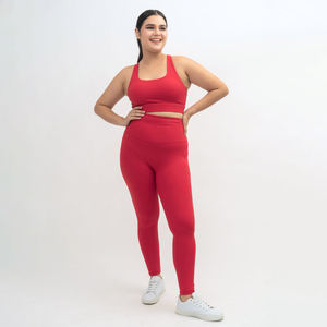Conjunto de Yoga para Mujer, Sin Costuras, de Nailon y Spandex, Secado Rápido y Transpirable, Ropa Deportiva Personalizada con Logotipo Frontal, Venta al Por Mayor - Product Image 5