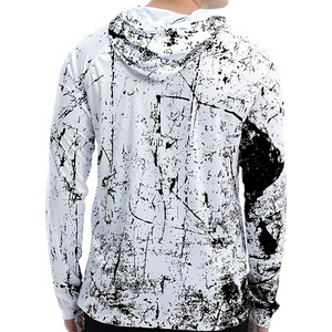 Chemise à manches longues à capuche pour homme, imprimé intégral, polyester à séchage rapide, haut de sport toutes saisons - Product Image 2