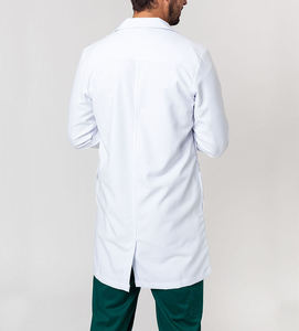 Bata de Laboratorio Unisex de Alta Calidad, Uniforme Blanco de Algodón Tejido, con Detección de Agujas, para Uso Médico, Científico, de Doctor, Enfermera y Hospital - Product Image 2