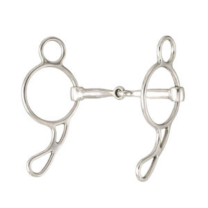Bocados Premium para Caballos de Uso Ecuestre, Bocado de 3 Anillos con Unión Sólida para Caballos, Acero Inoxidable Plateado - Product Image 4