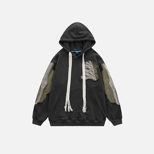 เสื้อฮู้ดดี้แบบเรียบหนา 500gsm สไตล์วินเทจทำสีพิเศษ สีพื้น ไม่ซ้ำใคร สำหรับผู้ชาย ขายส่งราคาดีที่สุดประจำปี 2026 - Product Image 1