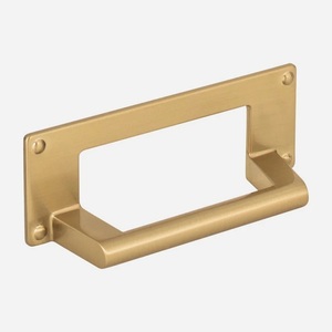 Trending Modern Brass Cabinet <b>Pull</b> Handles <b>Gold</b> Finished Durable Furniture Hardware for Kitchen Bedroom Bathroom Dining - Product Image 2